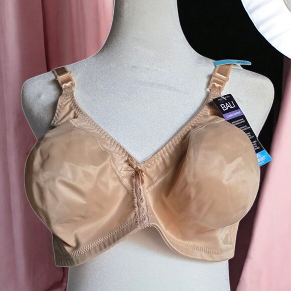 NWT BALI (42C) Double Support Full-Figure Wireless Back Smoothing Bra - Picture 2 of 8